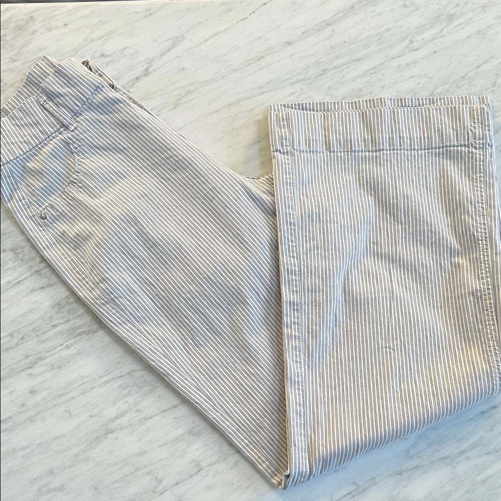 DL1961 Hepburn Wide Leg Striped  Chinos